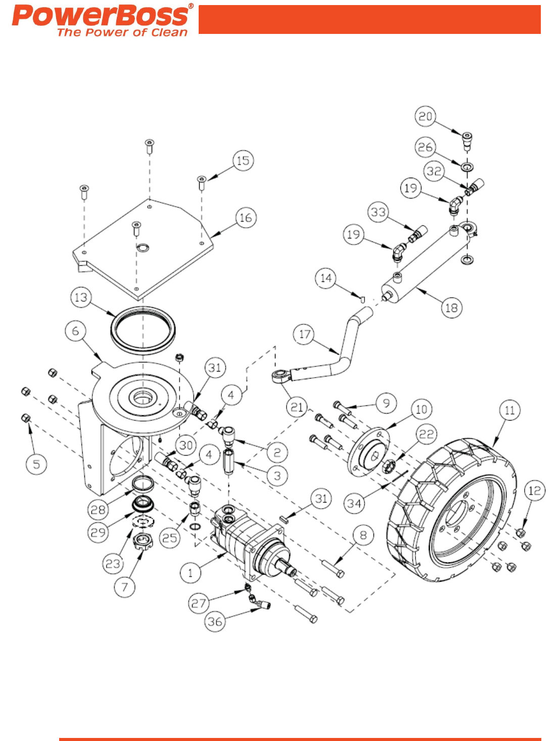 4100043 Powerboss armadillo 6x ride on floor sweeper parts manual