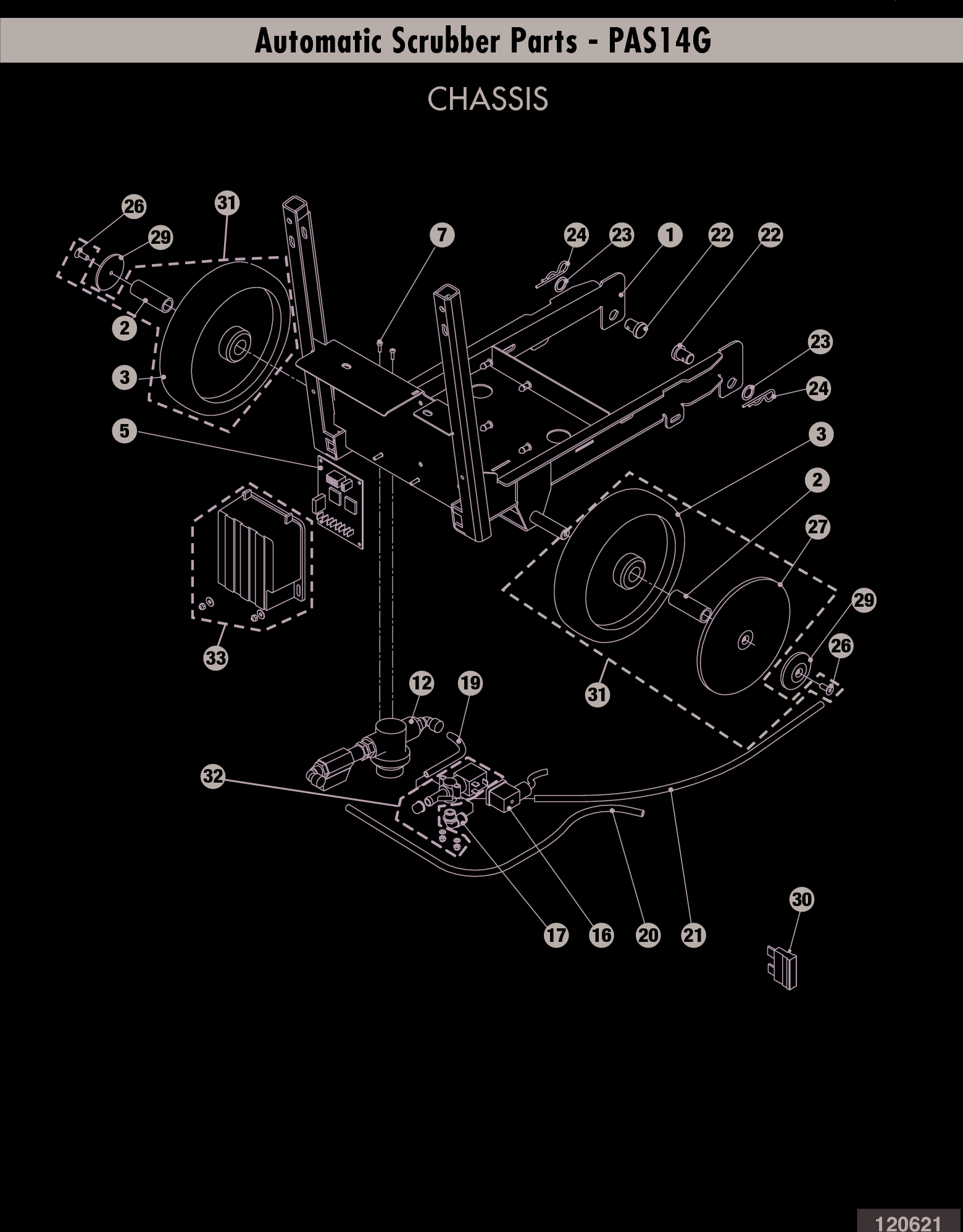 Page 2 of 12 - Sweepscrub Powr-Flite-Pas14G-Walk-Behind-Floor-Scrubber-Parts-List User Manual