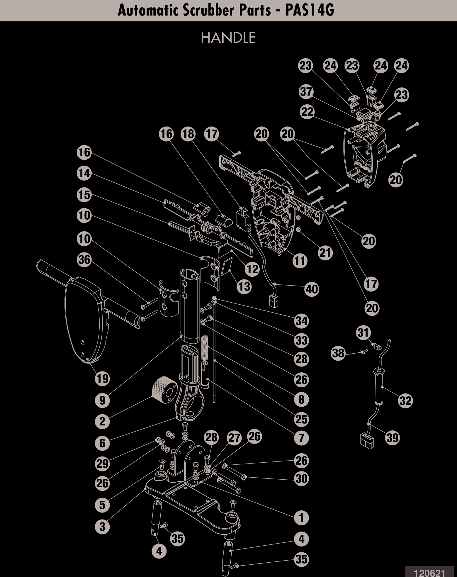 Page 6 of 12 - Sweepscrub Powr-Flite-Pas14G-Walk-Behind-Floor-Scrubber-Parts-List User Manual