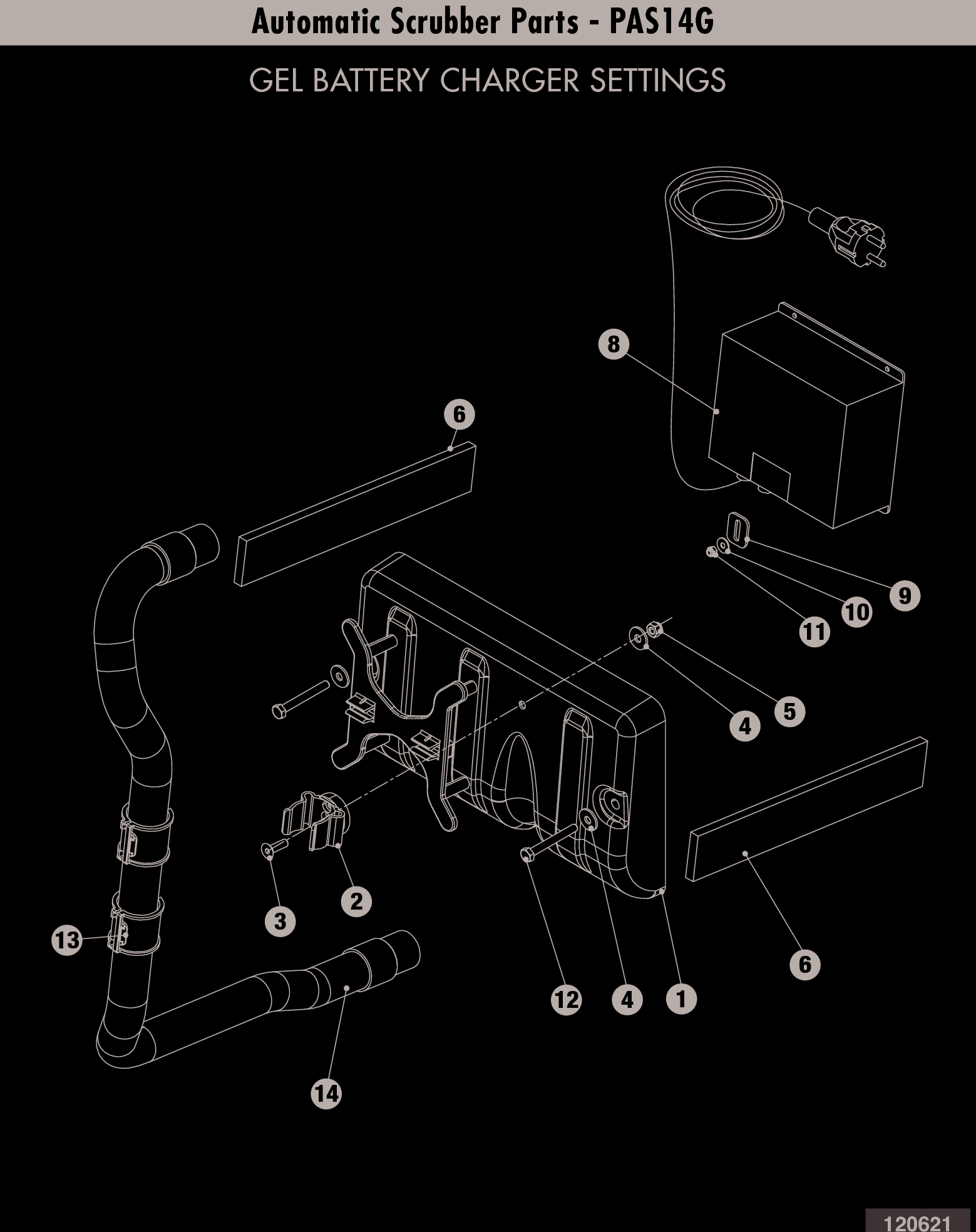 Page 9 of 12 - Sweepscrub Powr-Flite-Pas14G-Walk-Behind-Floor-Scrubber-Parts-List User Manual