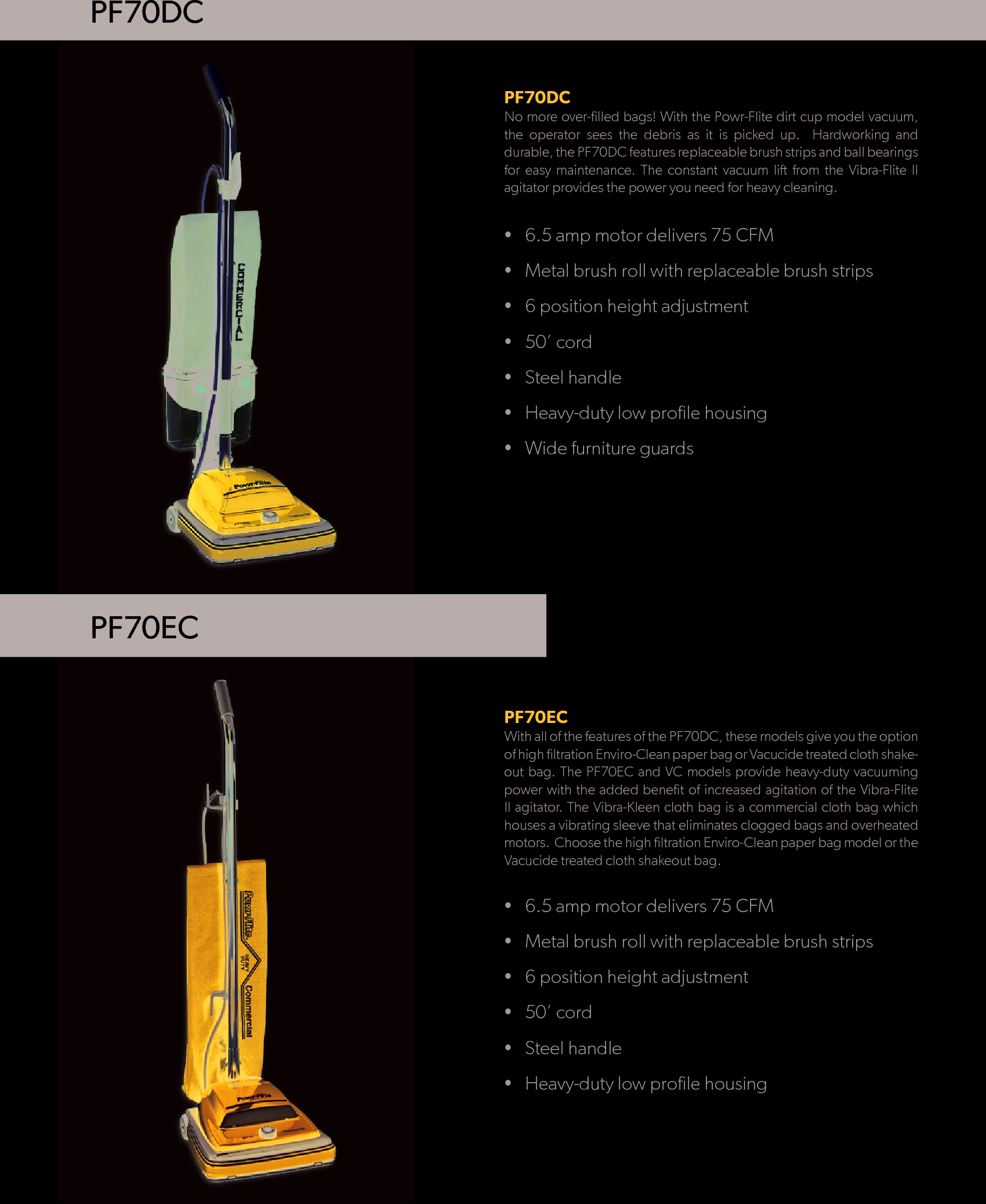 Page 3 of 4 - Sweepscrub Powr-Flite-Pf50-70-757-Vacuum-Specifications User Manual