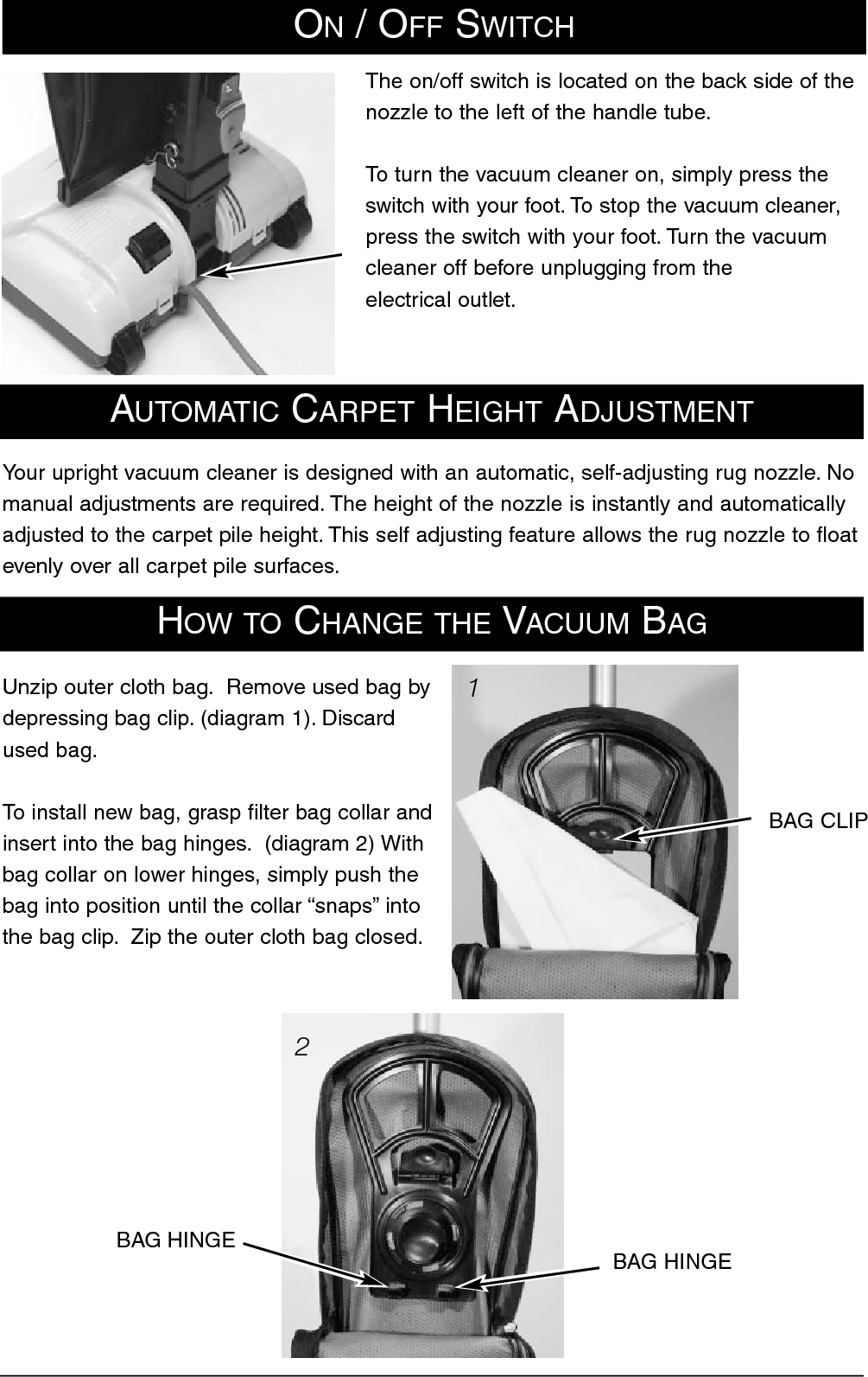 Page 5 of 10 - Sweepscrub Powr-Flite-Pf60-Vacuum-Operators-Manual PF60 Manual User