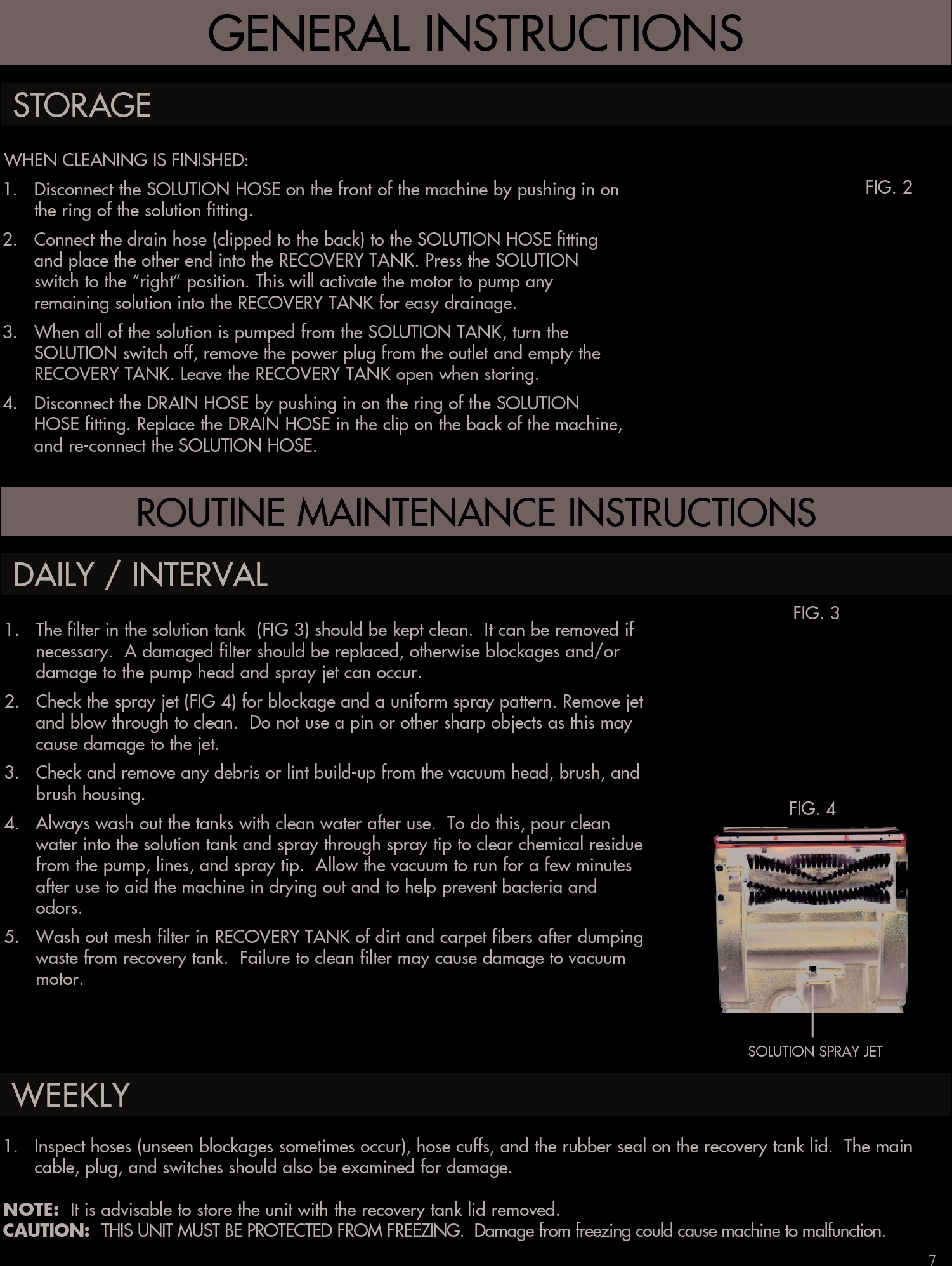 Page 7 of 10 - Sweepscrub Powr-Flite-Pfx3S-Carpet-Extractor-Operators-Manual User Manual
