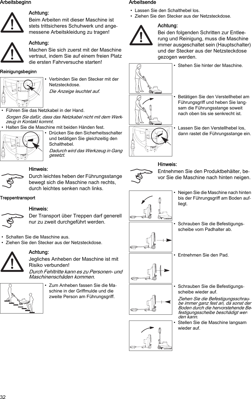 Sweepscrub Taski Ergodisc Omni Floor Machine Operators Manual 2000 User