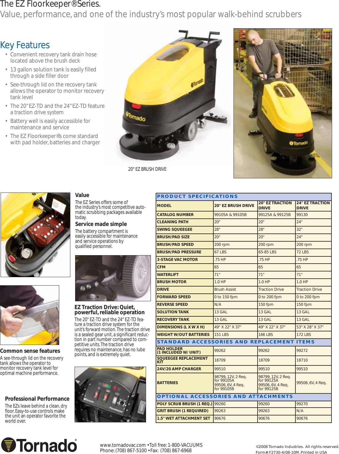 Page 2 of 2 - Tornado-ez-floorkeeper-walk-behind-floor-scrubber-brochure-specifications