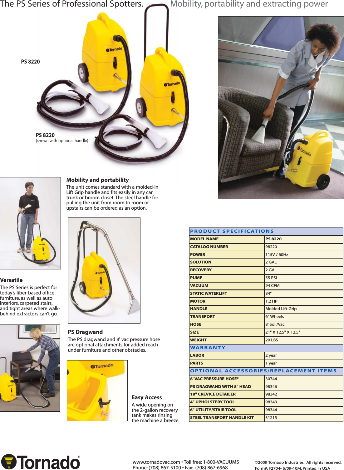 Page 2 of 2 - F2704_PS Spotter.qrk  Tornado-ps-carpet-spotter-brochure-specifications