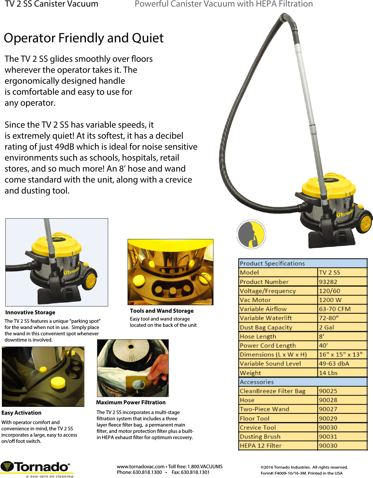 Page 2 of 2 - TV 2 SS Pg  Tornado-tv-2-ss-canister-vacuum-cleaner-brochure-specifications