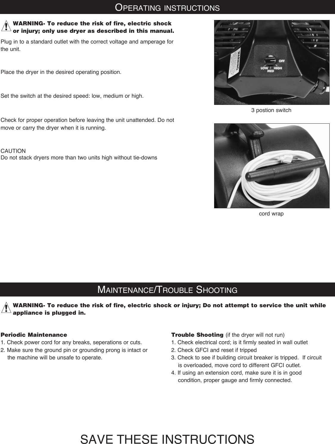 Page 4 of 10 - Tornado-windshear-sd-3500-blower-operators-manual