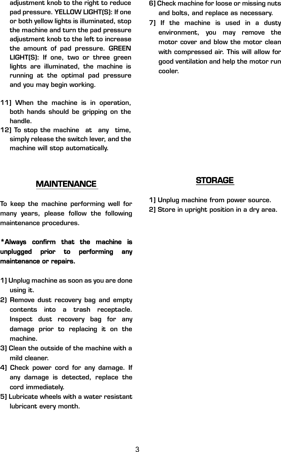 Page 5 of 12 - DR2500DC Manual  Viper-dragon-dr2000dc-floor-buffer-burnisher-parts-and-operator-manual