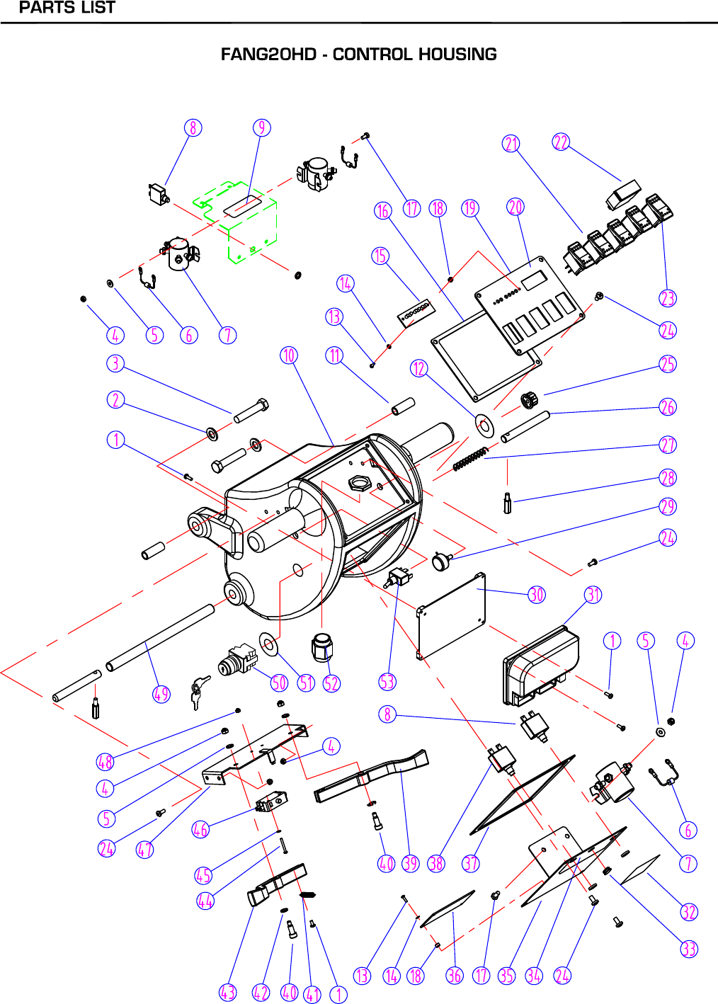 D Viper fang 20 hd floor scrubber parts and operator manual