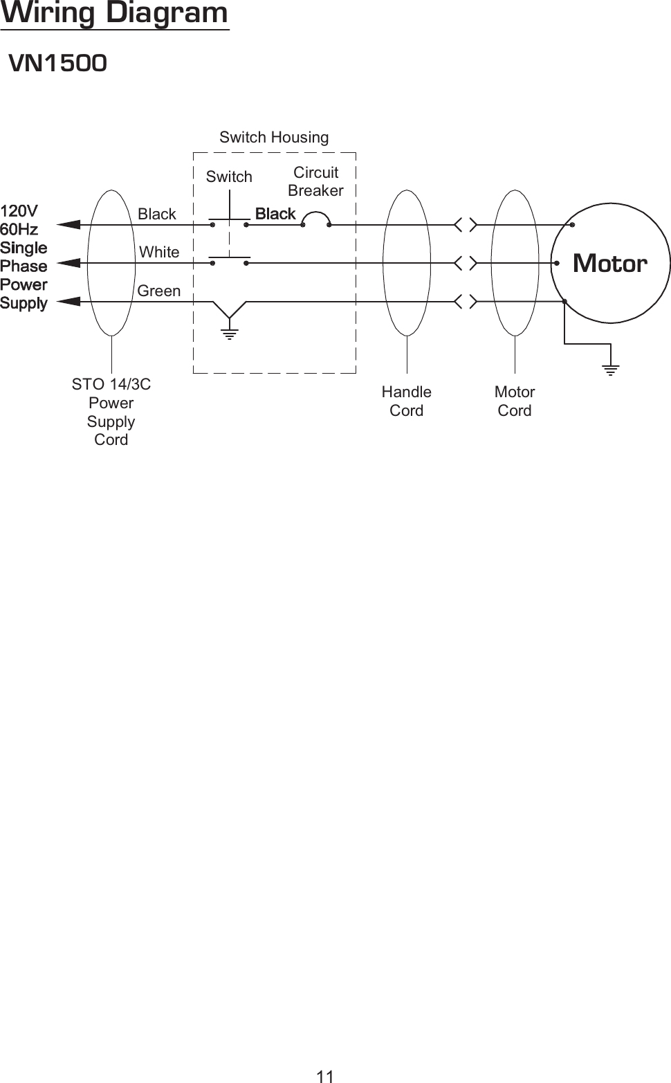 Page 11 of 11 - Owners Manual For US Viper  Viper-venom-vn1500-buffer-burnisher-parts-and-operator-manual