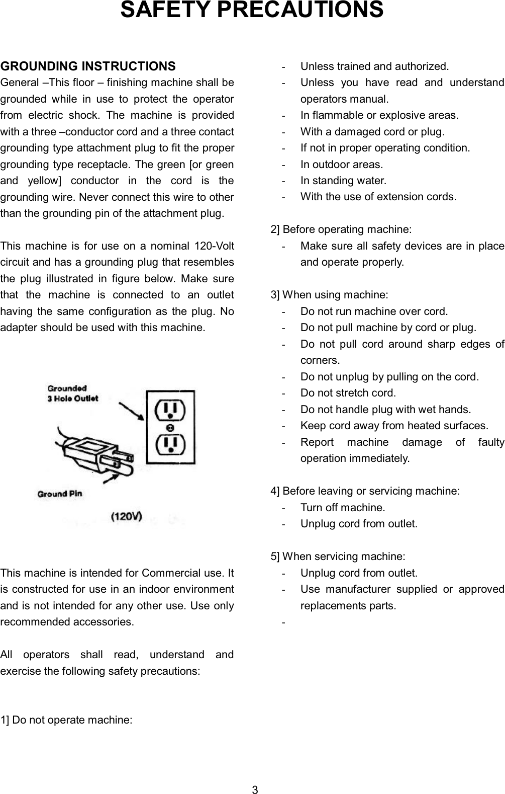 Page 3 of 10 - D  Viper-venom-vn1715-vn2015-low-speed-floor-buffer-parts-and-operators-manual