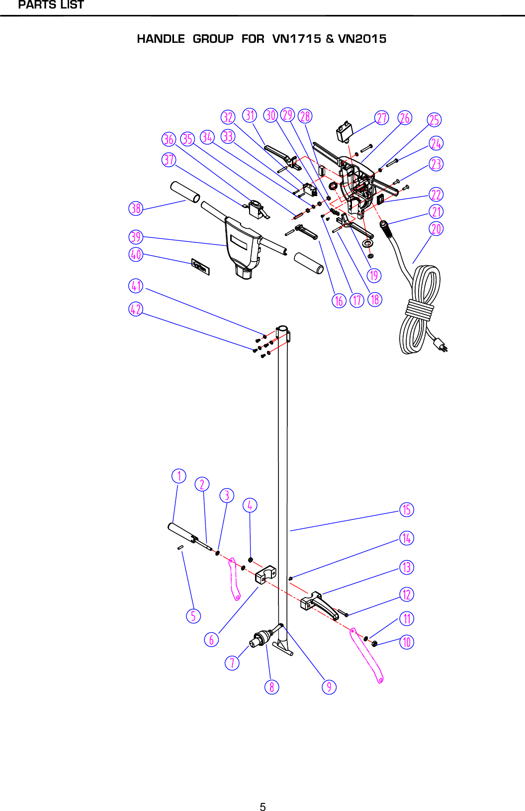 Page 5 of 10 - D  Viper-venom-vn1715-vn2015-low-speed-floor-buffer-parts-and-operators-manual