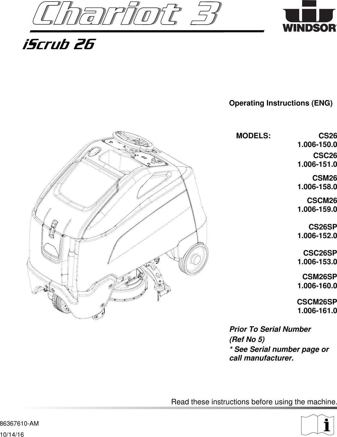 Karcher Chariot 3 Iscrub 26 Parts Manual