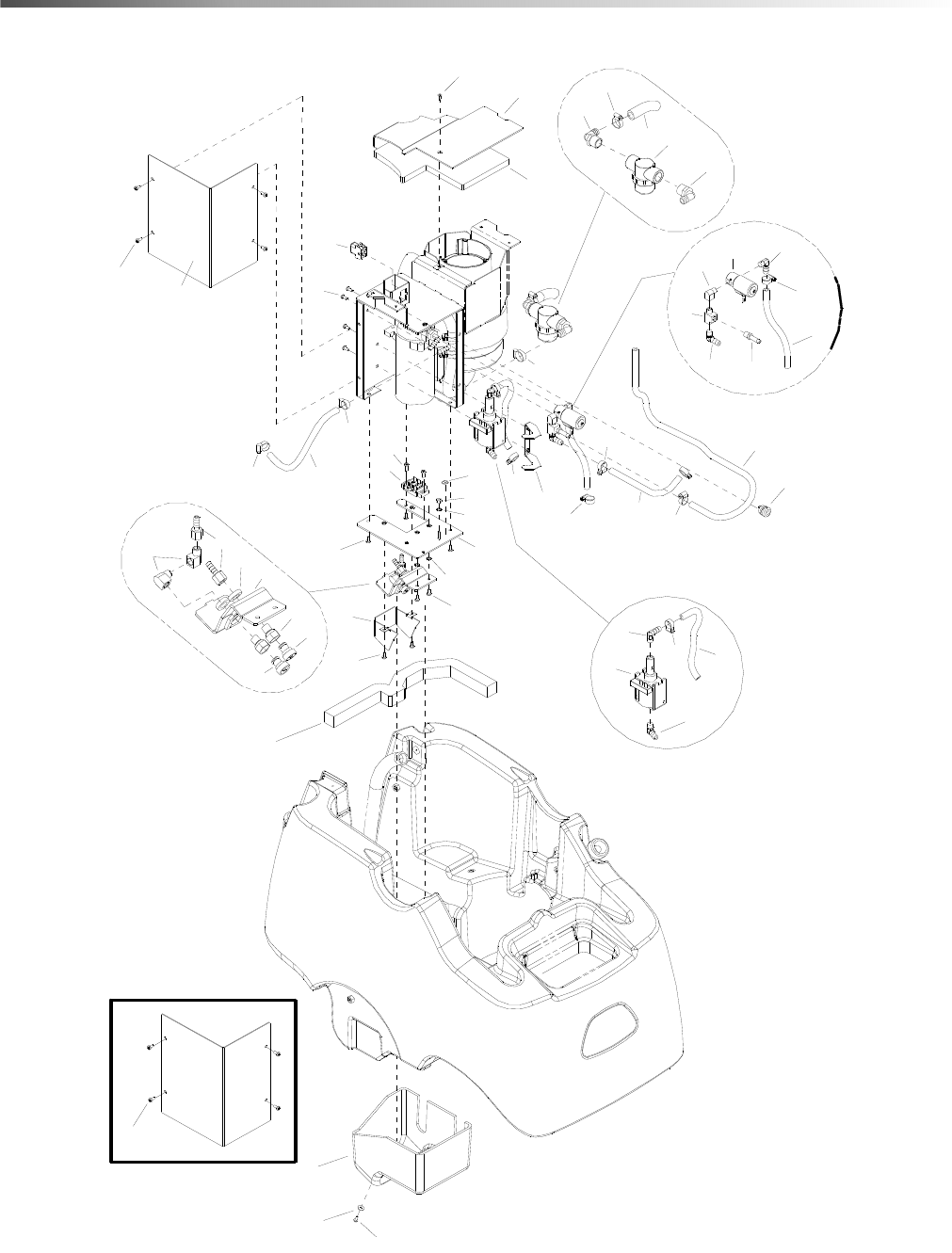 Windsor clipper duo walk behind carpet extractor service parts manual
