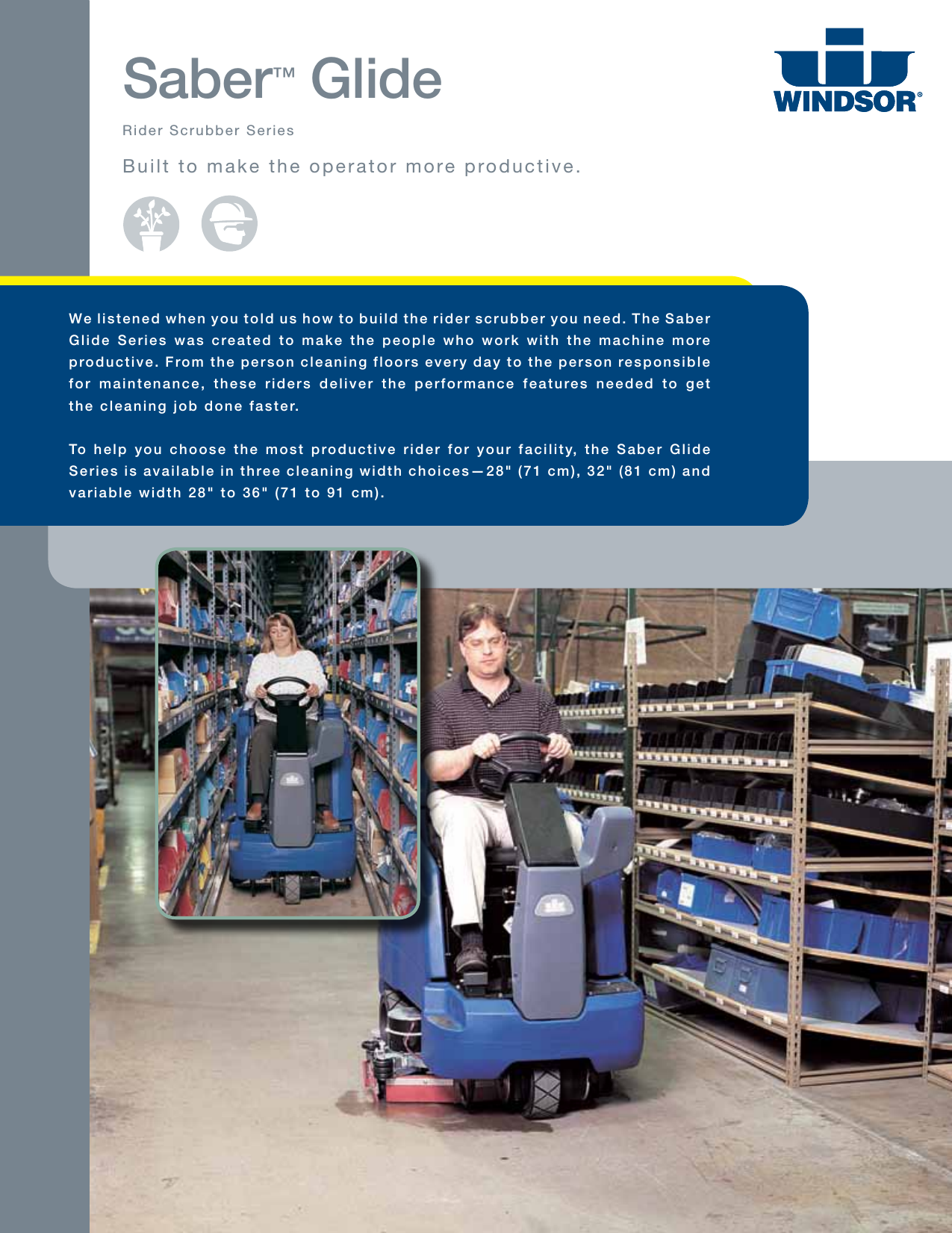 Page 1 of 2 - Windsor-saber-glide-rider-scrubber-brochure-specifications