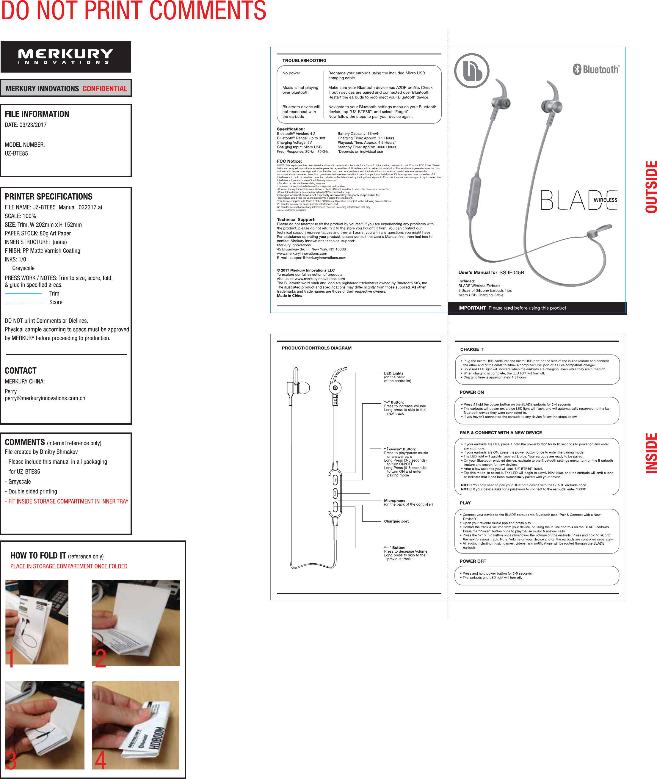 NOTE: This equipment has been tested and found to comply with the limits for a Class B digital device, pursuant to part 15 of the FCC Rules. These limits are designed to provide reasonable protection against harmful interference in a residential installation. This equipment generates uses and can radiate radio frequency energy and, if not installed and used in accordance with the instructions, may cause harmful interference to radio communications. However, there is no guarantee that interference will not occur in a particular installation. If this equipment does cause harmful interference to radio or television reception, which can be determined by turning the equipment off and on, the user is encouraged to try to correct the interference by one or more of the following measures: - Reorient or relocate the receiving antenna. - Increase the separation between the equipment and receiver. -Connect the equipment into an outlet on a circuit different from that to which the receiver is connected. -Consult the dealer or an experienced radio/TV technician for help compliance could void the user's authority to operate the equipment.This device complies with Part 15 of the FCC Rules. Operation is subject to the following two conditions: (1) this device may not cause harmful interference, and (2) this device must accept any interference received, including interference that may cause undesired operation. Changes or modifications not expressly approved by the party responsible forSS-IE045B