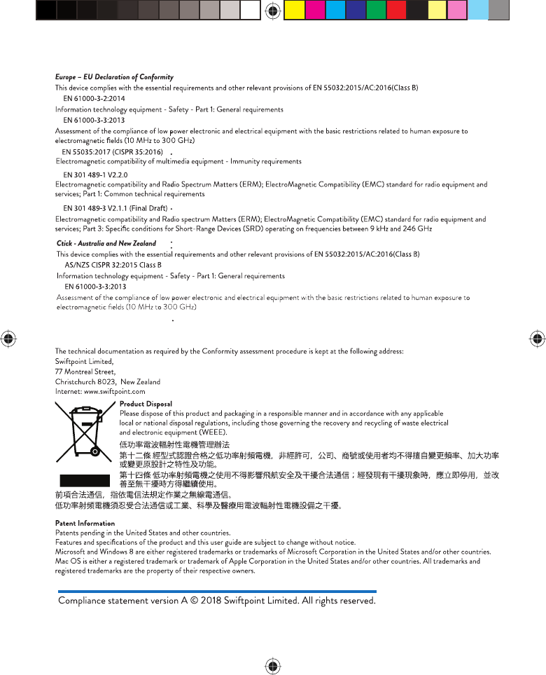 Page 4 of Swiftpoint 600 Swiftpoint G4 Computer Mouse User Manual G4 QSG 02