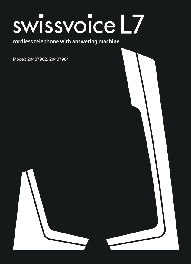     cordlesstelephonewithansweringmachineModel: 20407982, 20407984 