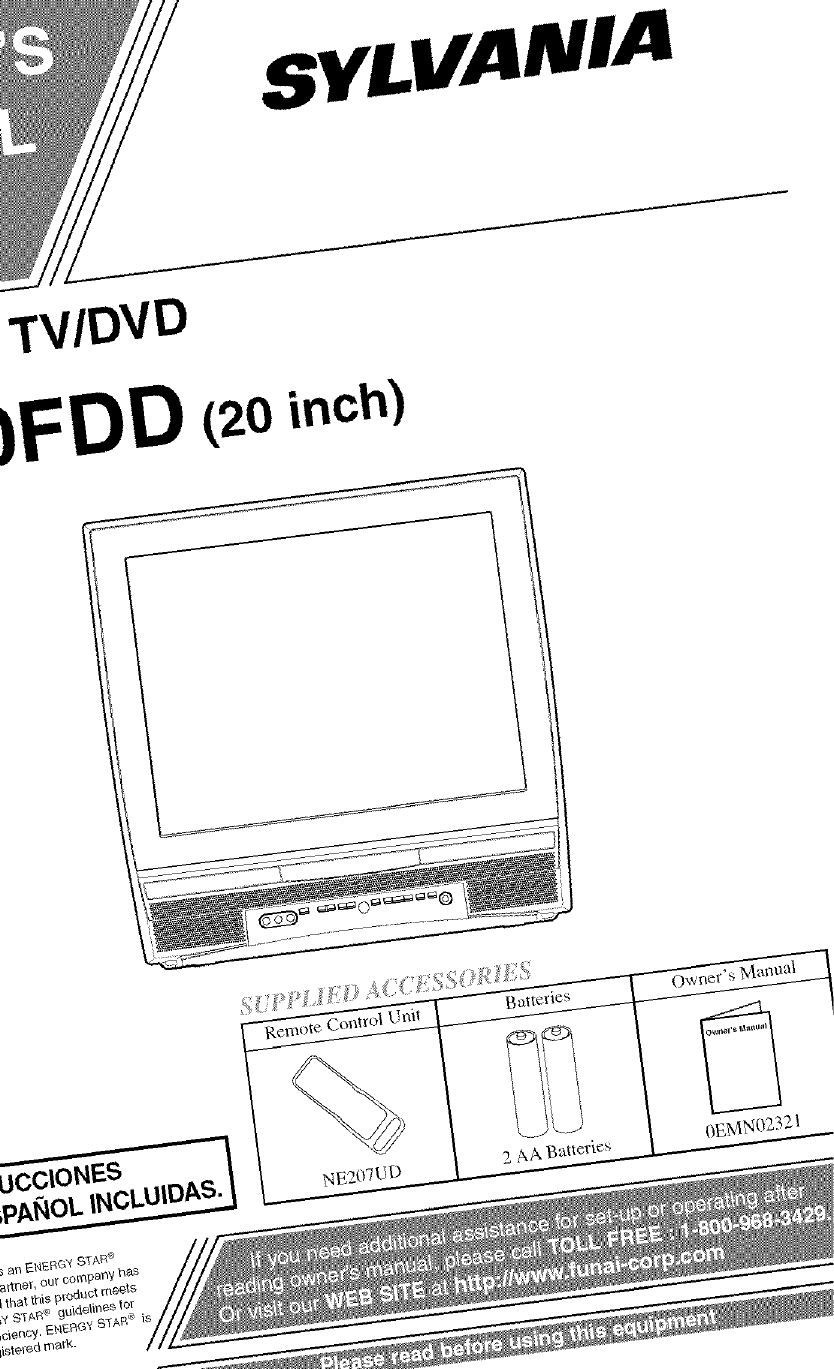 Sylvania 65fdd User Manual Tv Dvd Manuals And Guides L