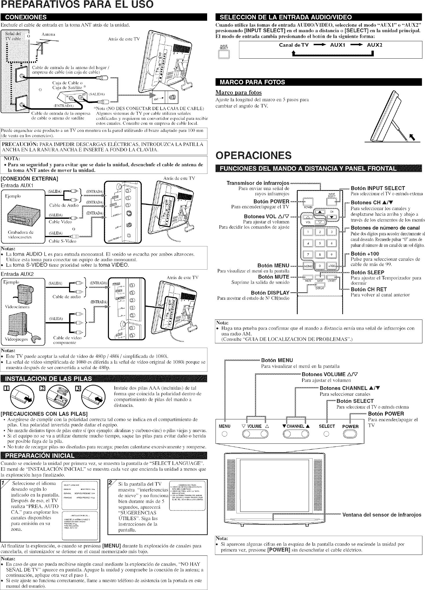 Page 6 of 8 - Sylvania 6615LCT User Manual  LCD TELEVISION - Manuals And Guides L0608636
