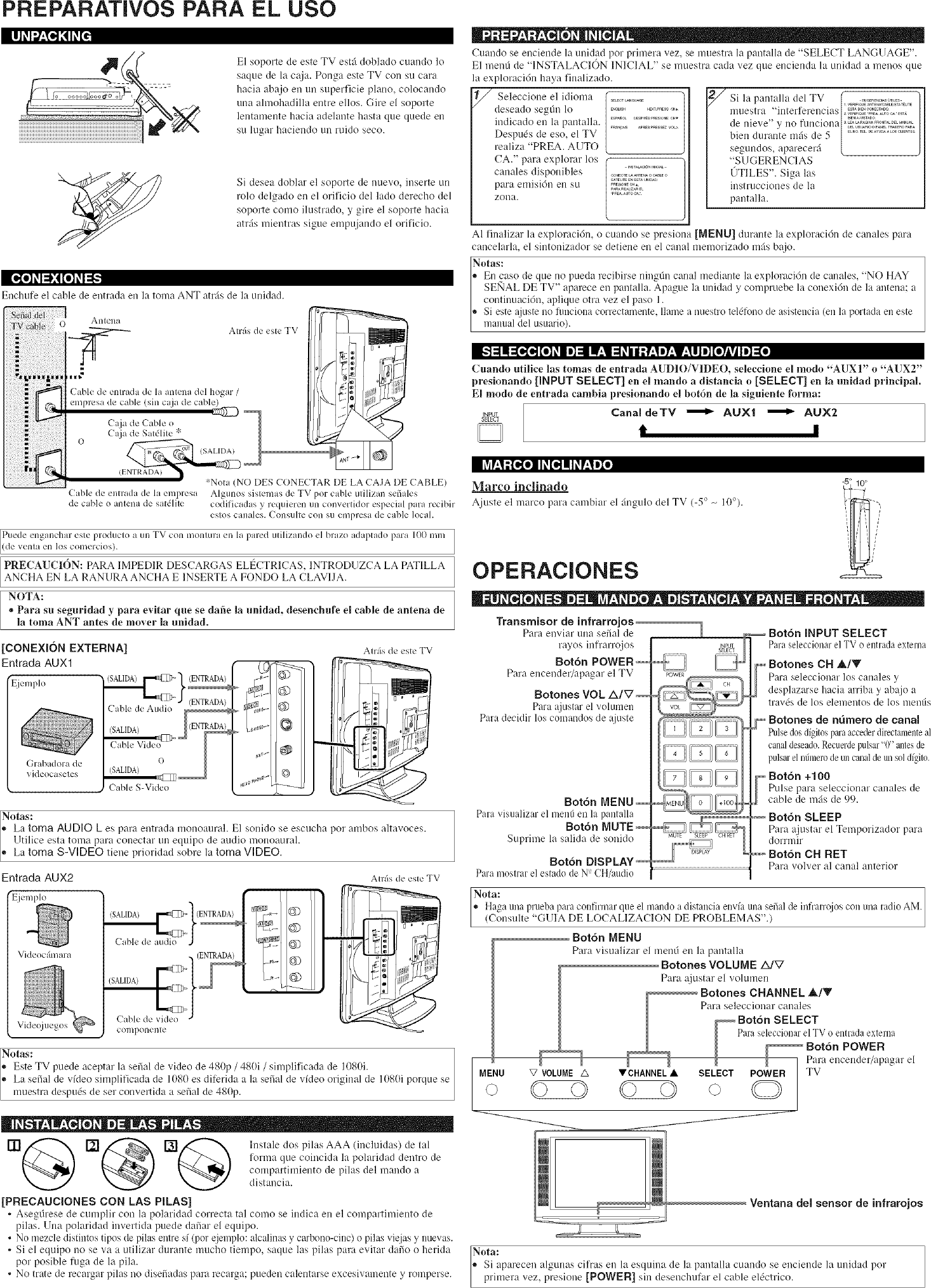 Page 6 of 8 - Sylvania 6615LG User Manual  LCD TELEVISION - Manuals And Guides L0610373