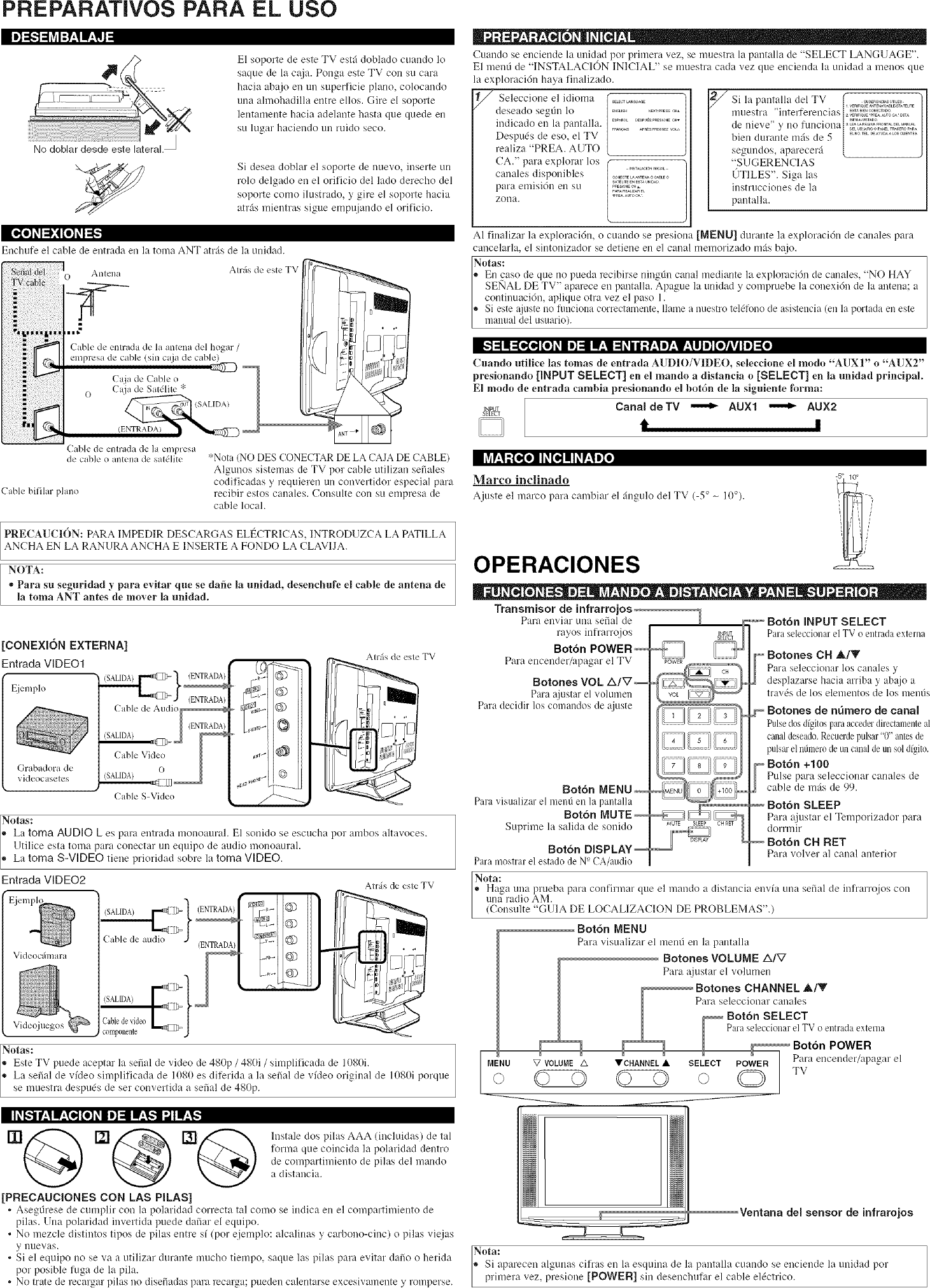 Page 6 of 8 - Sylvania 6620LG User Manual  TV LCD - Manuals And Guides L0610374