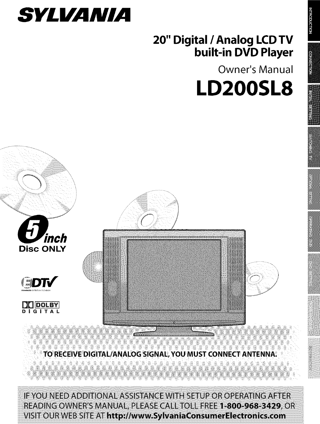 Sylvania Ld0sl8 User Manual Lcd Television Manuals And Guides L