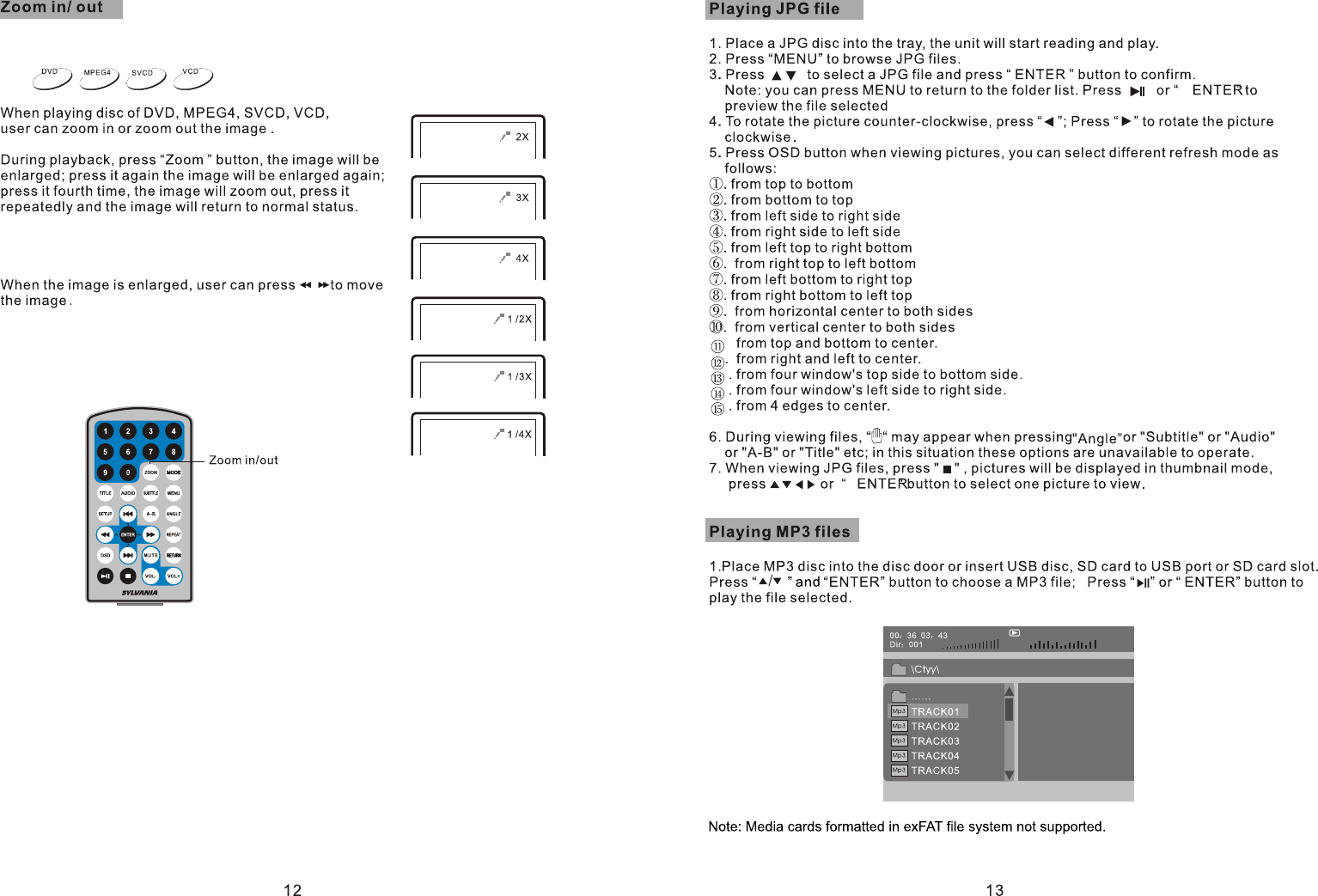Page 8 of 11 - Sylvania SDVD1030 ENG IM User Manual  To The 8229838d-48e6-4005-afca-2069ed5bce14
