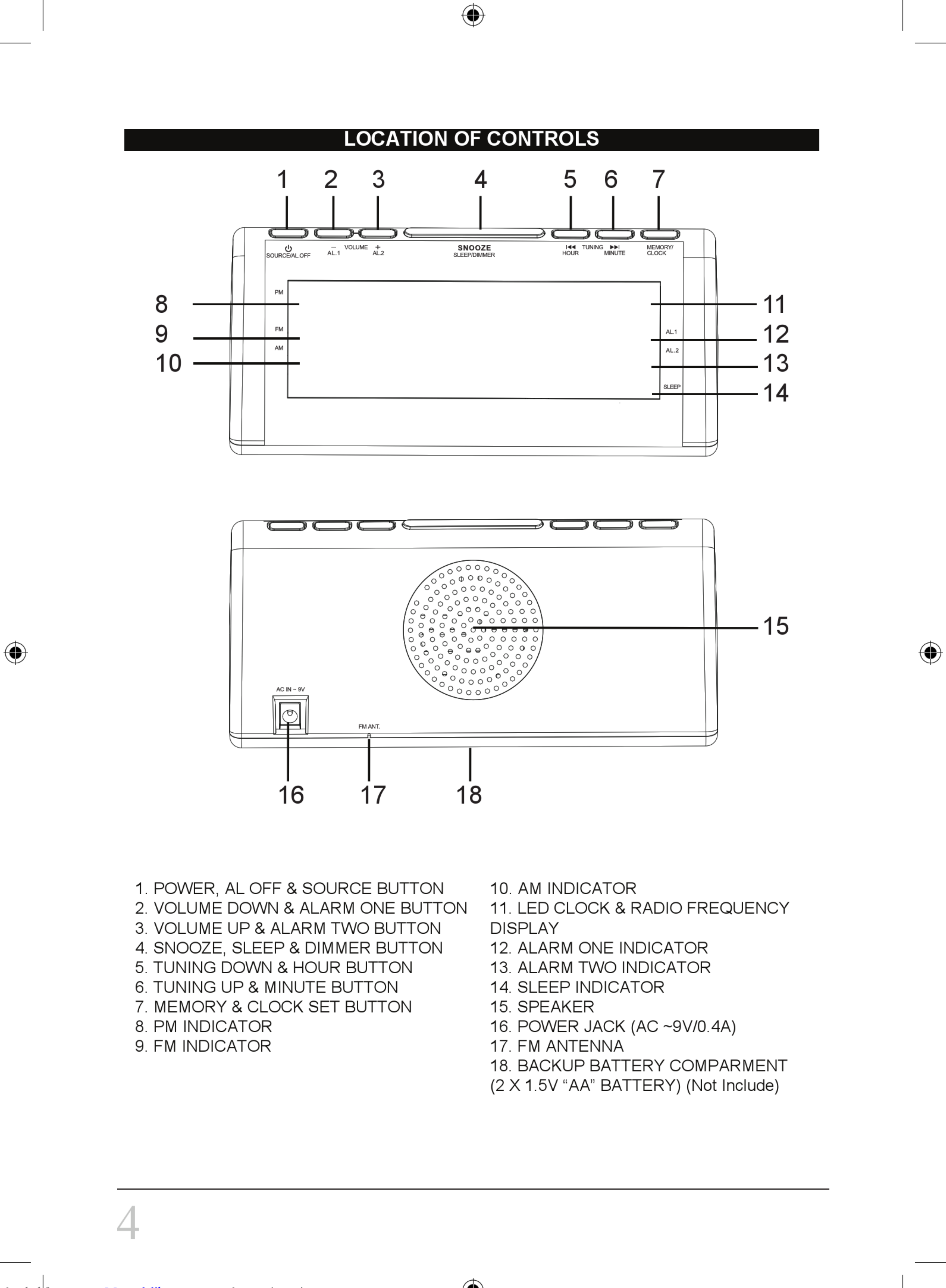 Page 4 of 8 - Sylvania Sylvania-Scr1206B-Pl-Instruction-Manual-1003224 User Manual
