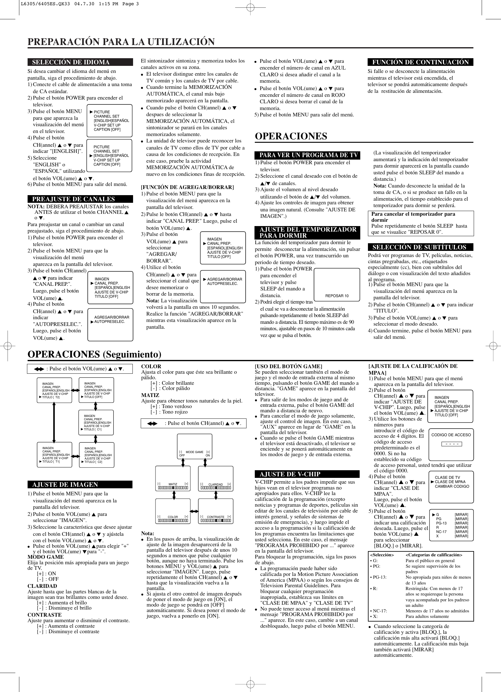 Page 7 of 8 - Sylvania Sylvania-Srt2313-Srt2319-Users-Manual- L6305/6405.QX33 Sylvania-srt2313-srt2319-users-manual