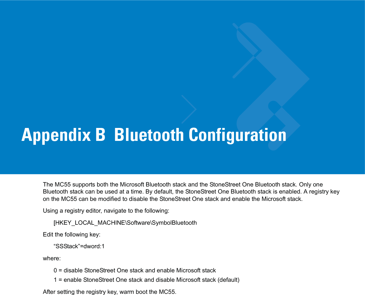 B - 2 MC55 User Guide