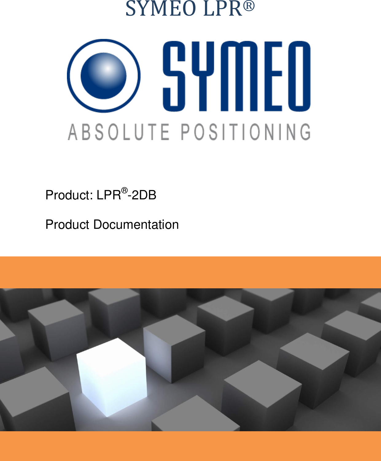 SYMEO LPR®         Product: LPR®-2DB Product Documentation   