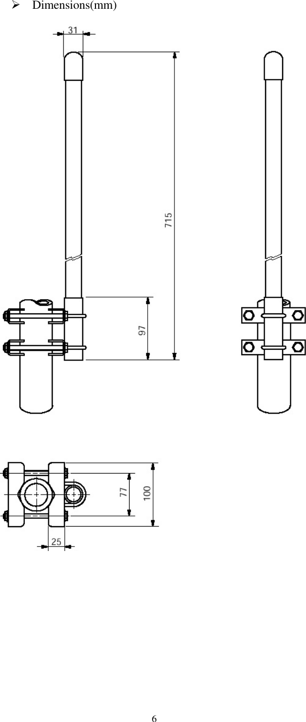   6Ø Dimensions(mm)  