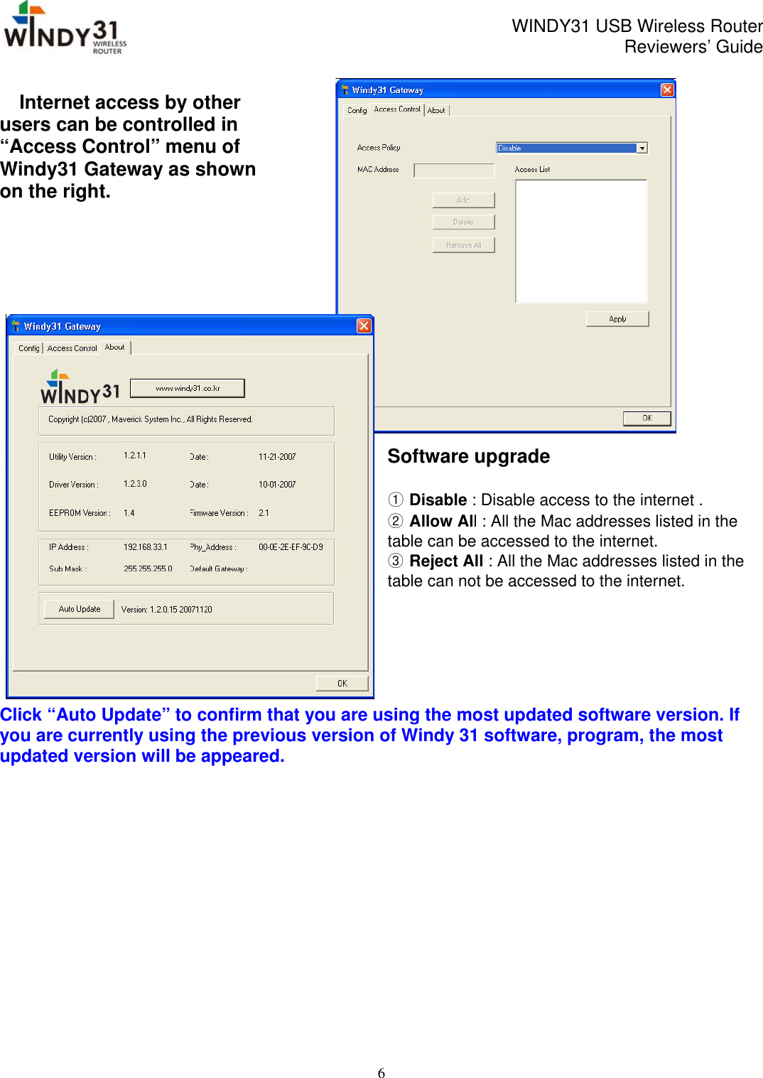 Page 6 of 10 - Synet-Electronic Synet-Electronic-Windy31-Users-Manual WINDY31 Reviewers' Guide_v1 61_