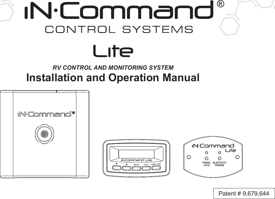 RV CONTROL AND MONITORING SYSTEMInstallation and Operation Manual™™Patent # 9,679,644