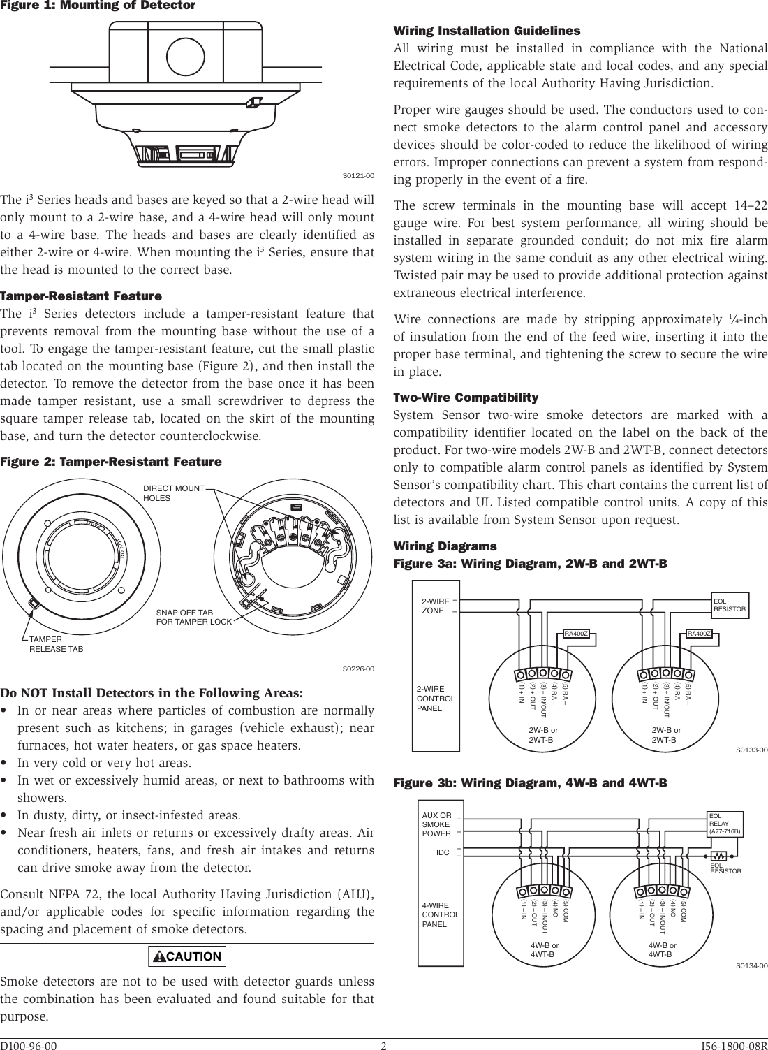 Page 2 of 4 - System-Sensor System-Sensor-2Wt-B-Users-Manual-  System-sensor-2wt-b-users-manual