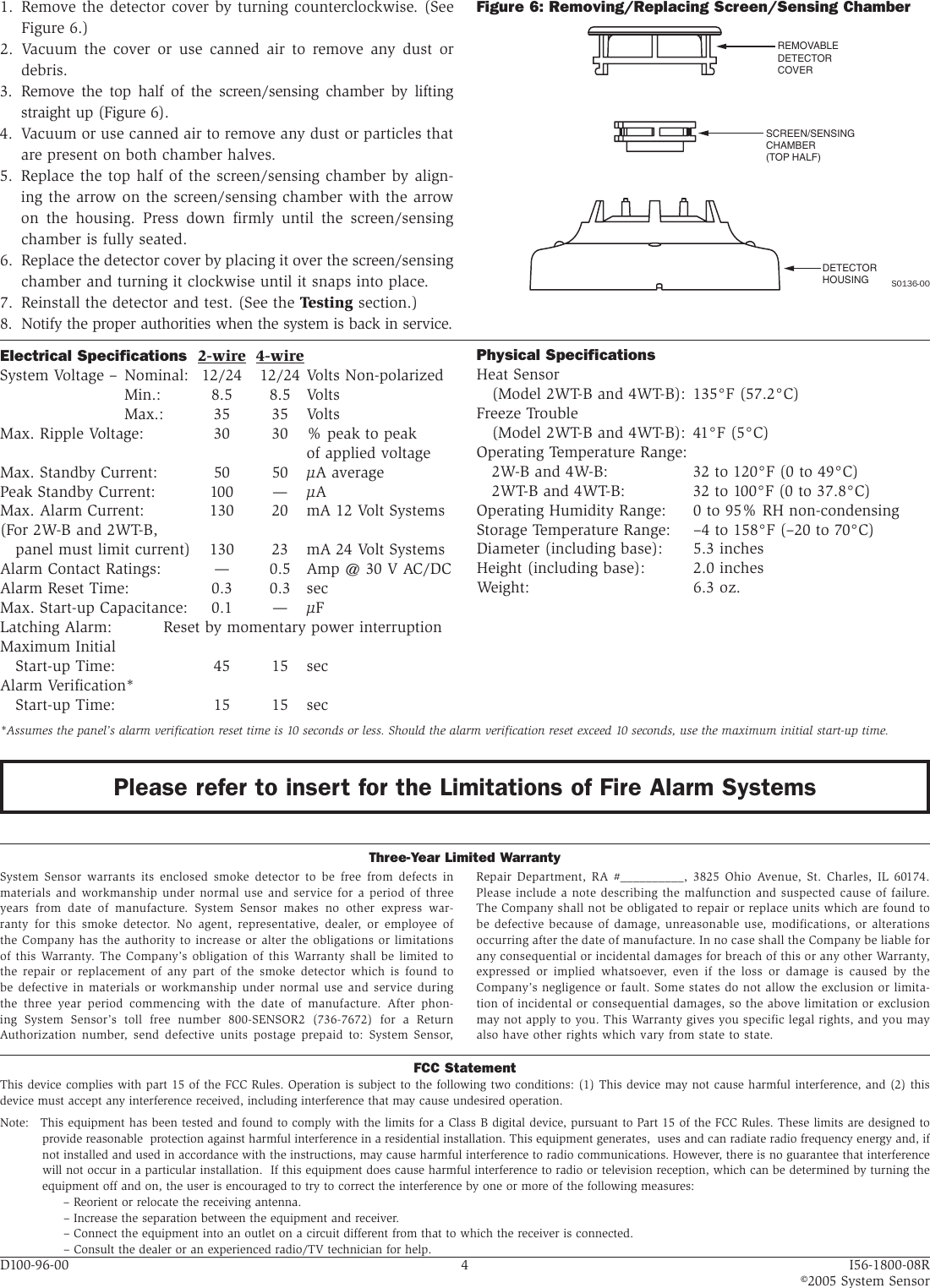 Page 4 of 4 - System-Sensor System-Sensor-2Wt-B-Users-Manual-  System-sensor-2wt-b-users-manual