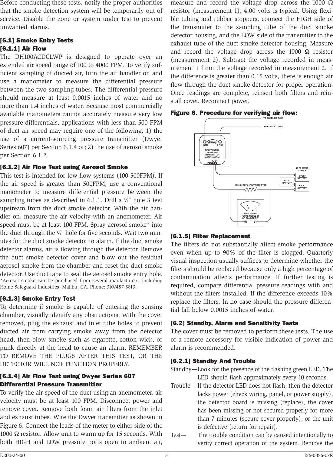 Page 5 of 8 - System-Sensor System-Sensor-Innovair-Dh100Acdclwp-Users-Manual-  System-sensor-innovair-dh100acdclwp-users-manual