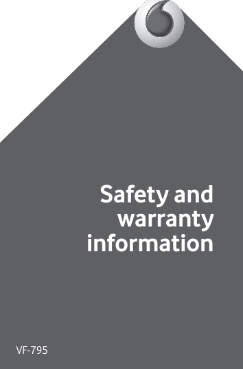 Safety and warranty informationVF-795