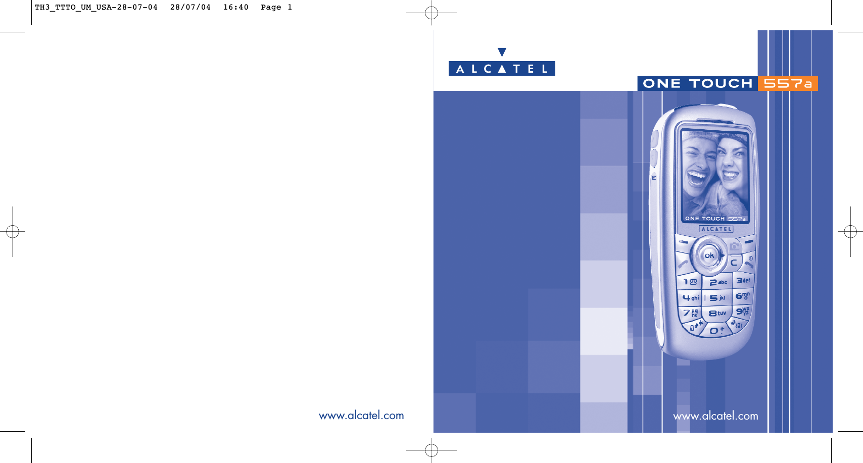 EnglishEnglishwww.alcatel.com www.alcatel.comTH3_TTTO_UM_USA-28-07-04  28/07/04  16:40  Page 1