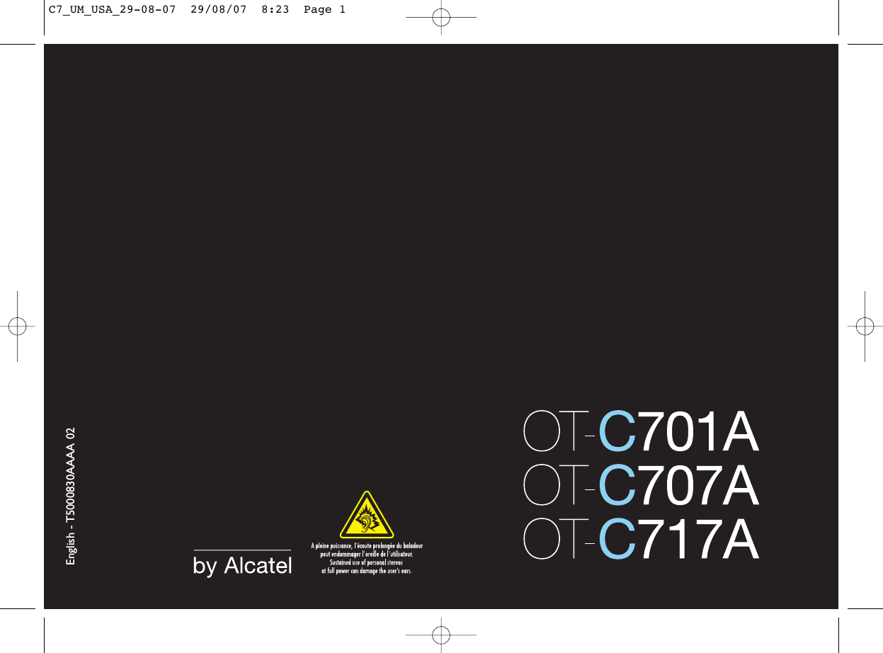 English - T5000830AAAA 02C7_UM_USA_29-08-07  29/08/07  8:23  Page 1