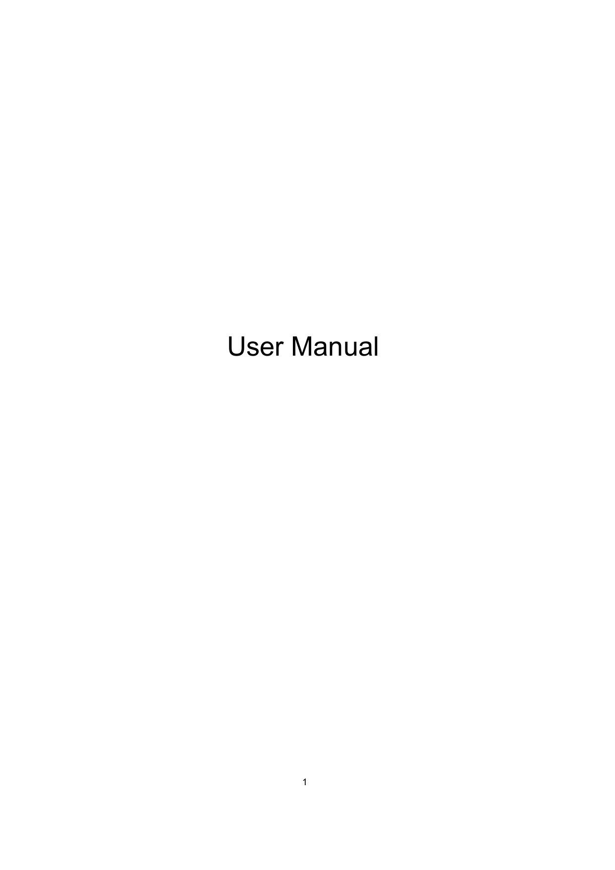 1U ser Manual