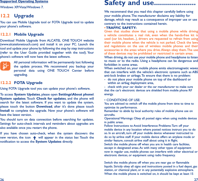 Page 14 of TCT Mobile 370 HSUPA/HSDPA/UMTS triband / GSM quadband mobile phone User Manual 