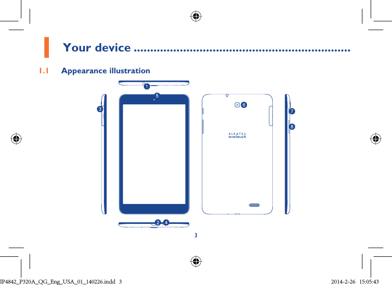 31 Your device ..................................................................1.1  Appearance illustrationIP4842_P320A_P321_QG_Eng_USA_01_140226.indd   3IP4842_P320A_QG_Eng_USA_01_140226.indd   3 2014-2-26   15:05:432014-2-26   15:05:43