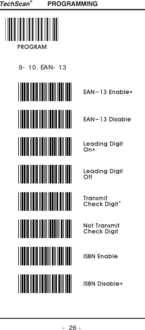 -  26 -9- 10. EAN- 13*