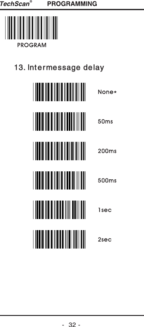 13. Intermessage delay13. Intermessage delay-  32 -