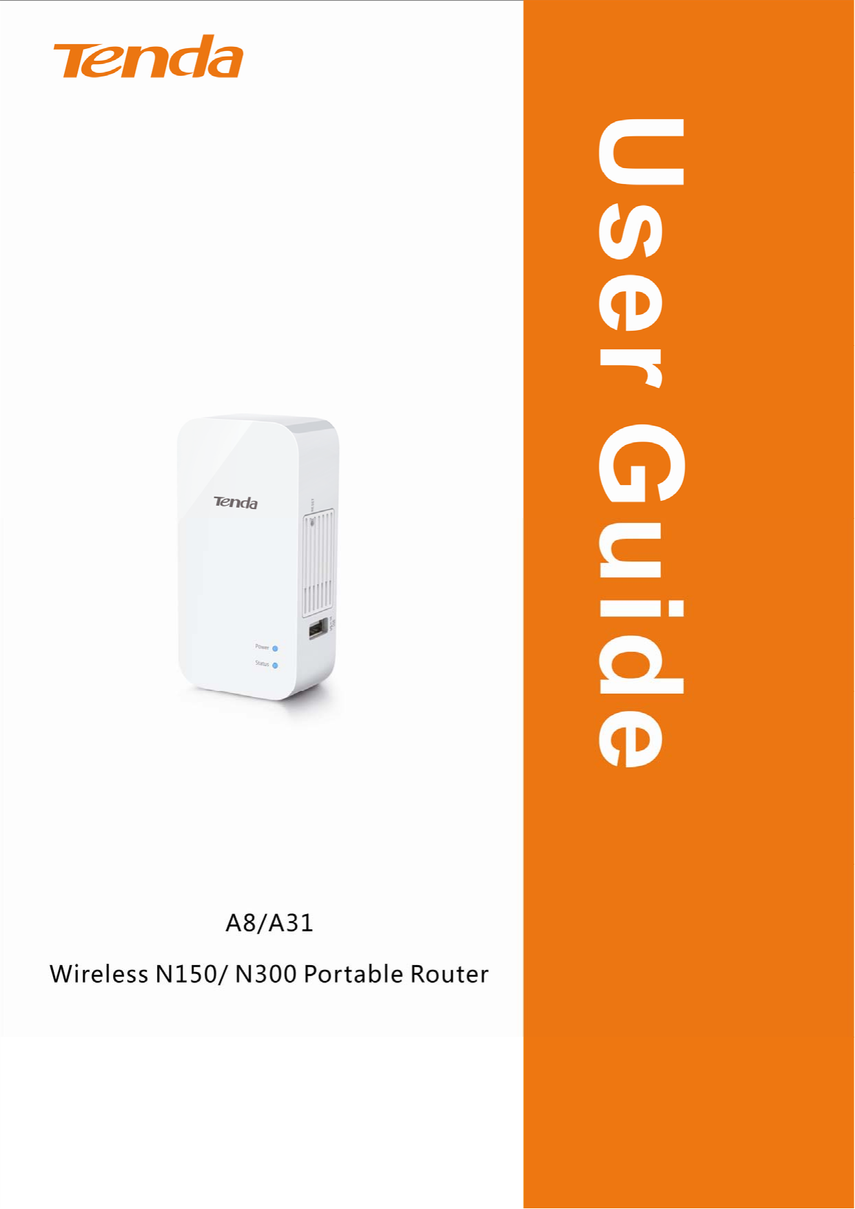 TENDA TECHNOLOGY A31 Wireless N300 Portable Router User Manual 1