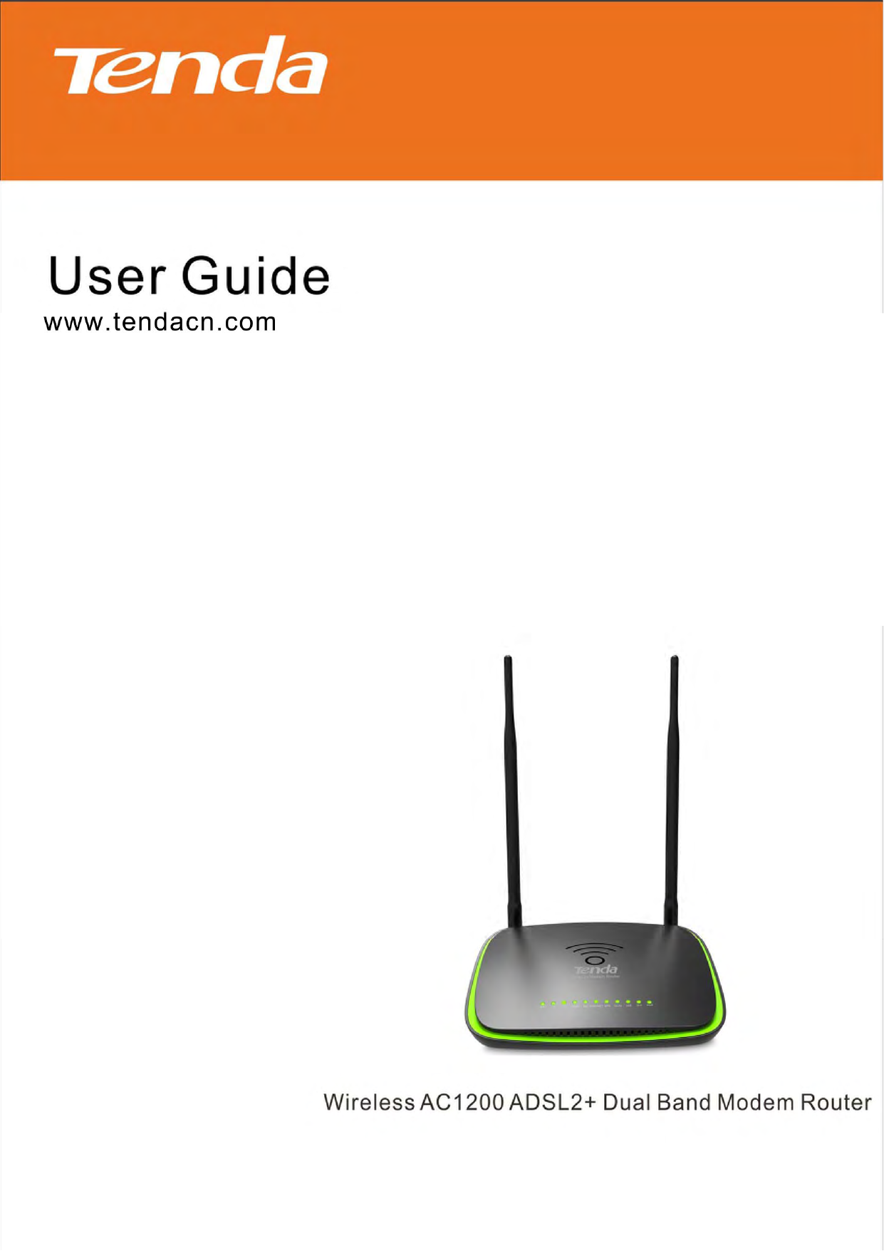                                                        Wireless AC1200 ADSL2+ Dual Band Modem Router i   
