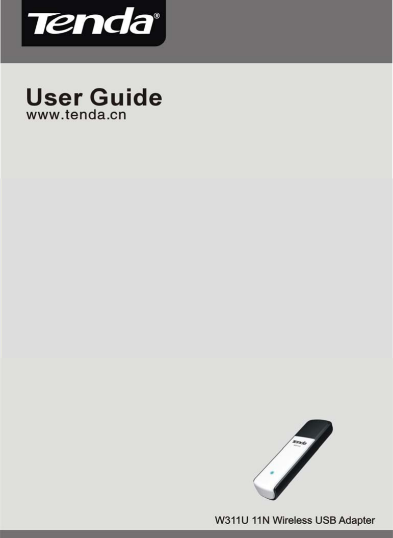  11N Wireless USB Adapter User Guide   -- 1 --  